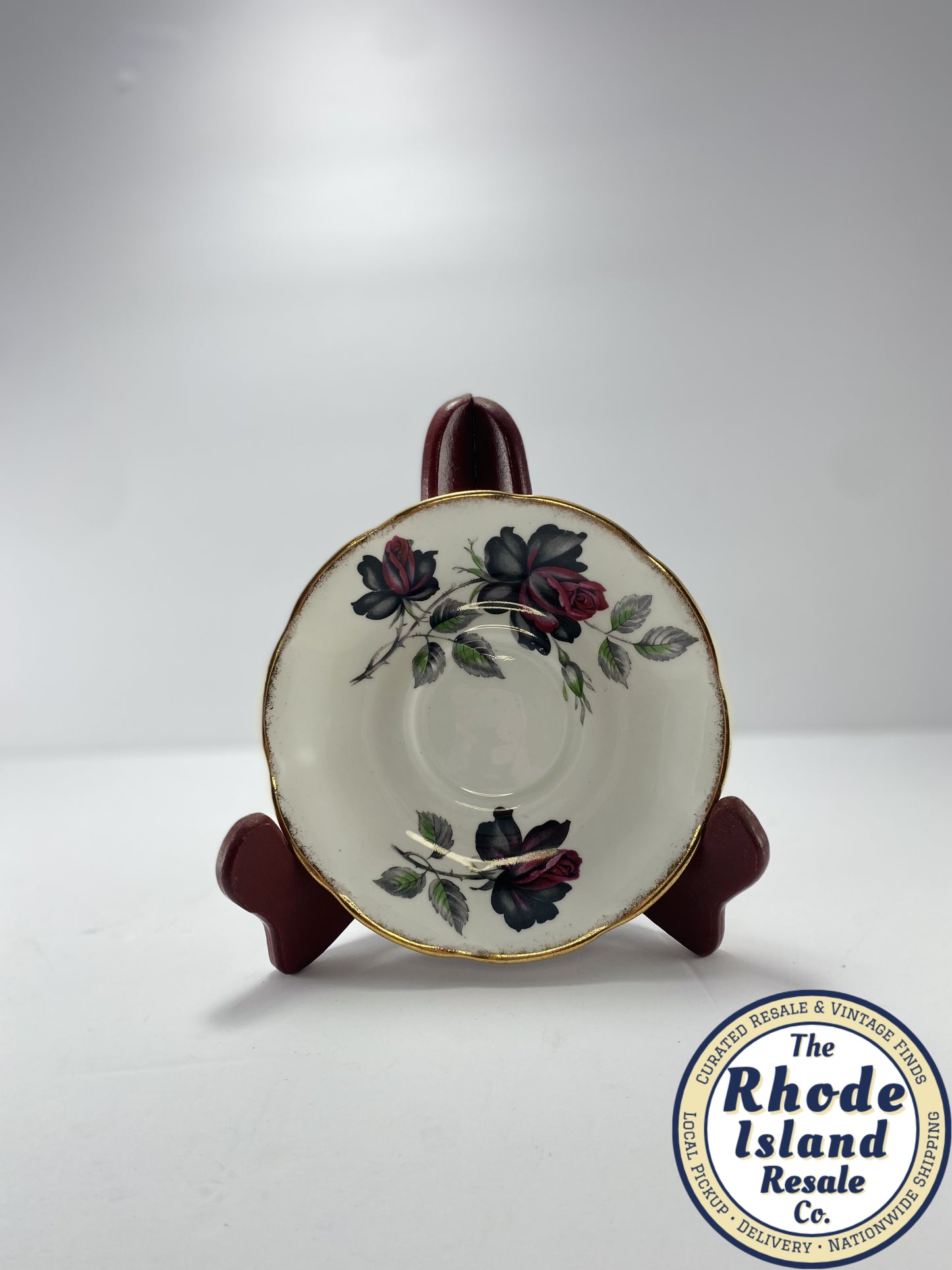 Royal Albert "Midnight Rose" Bone China Teacup & Saucer Set